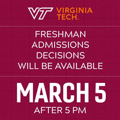 Virginia tech decision date. Things To Know About Virginia tech decision date. 